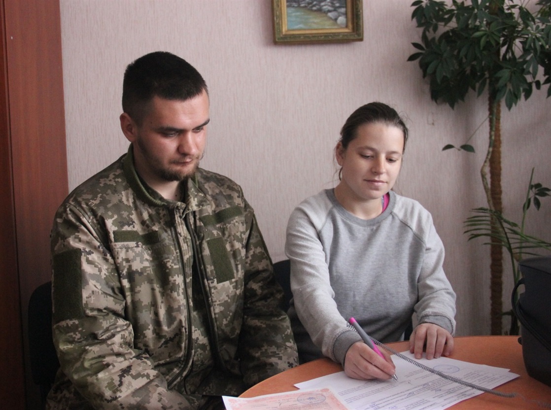 Молодята Євген та Ганна