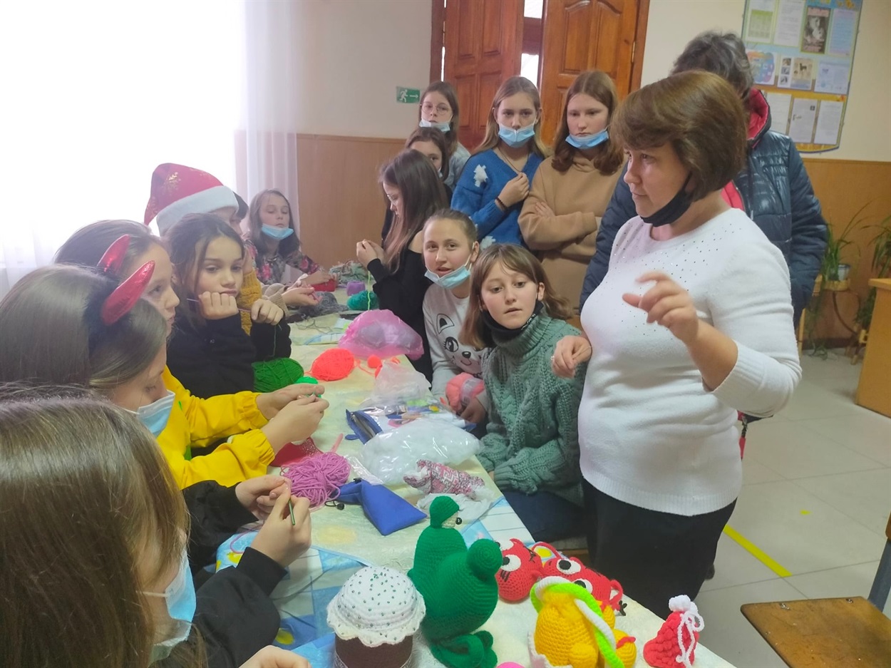 Майстер-клас Олени Михайлівни для учнів павлівського ліцею