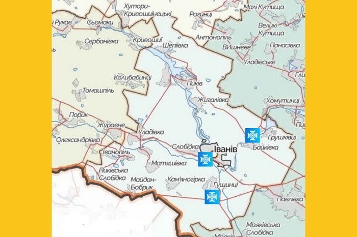 Парафії ПЦУ у Іванівській громаді