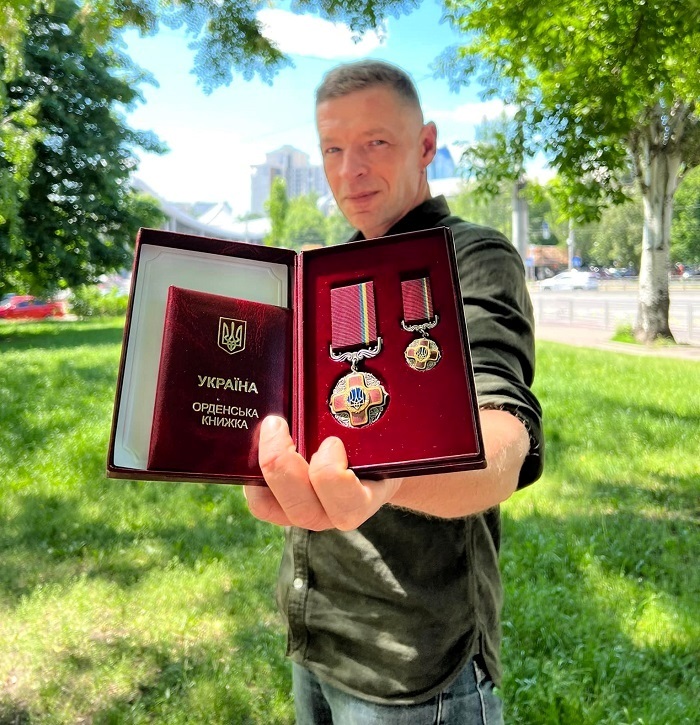 Андрій Дубчак з нагородою