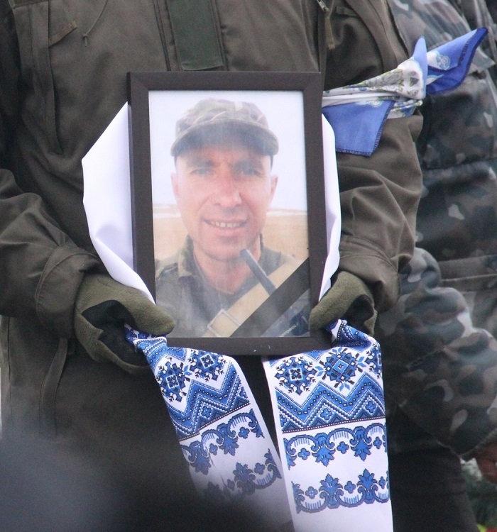 Портрет Сергія Перегончука під час поховання