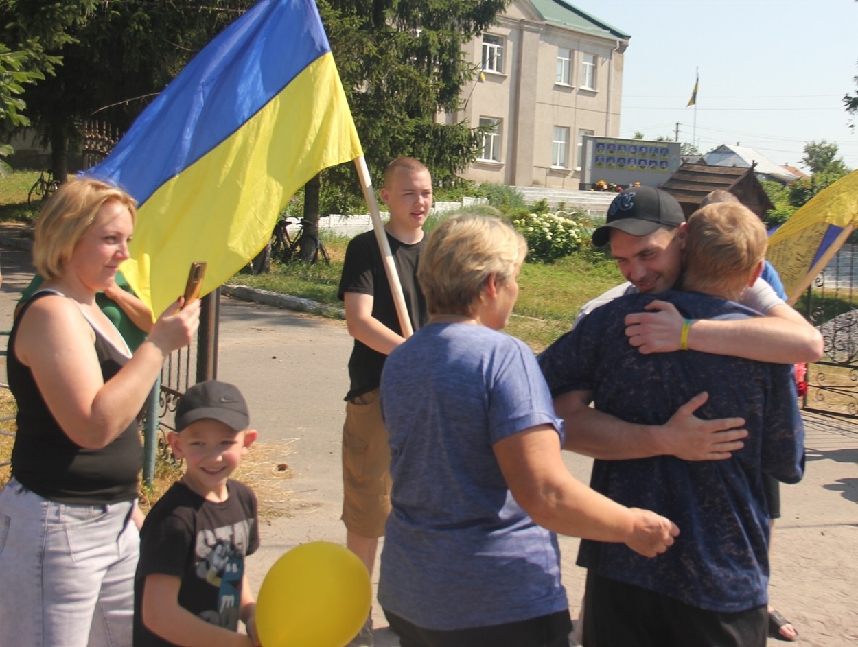 В обіймах батька