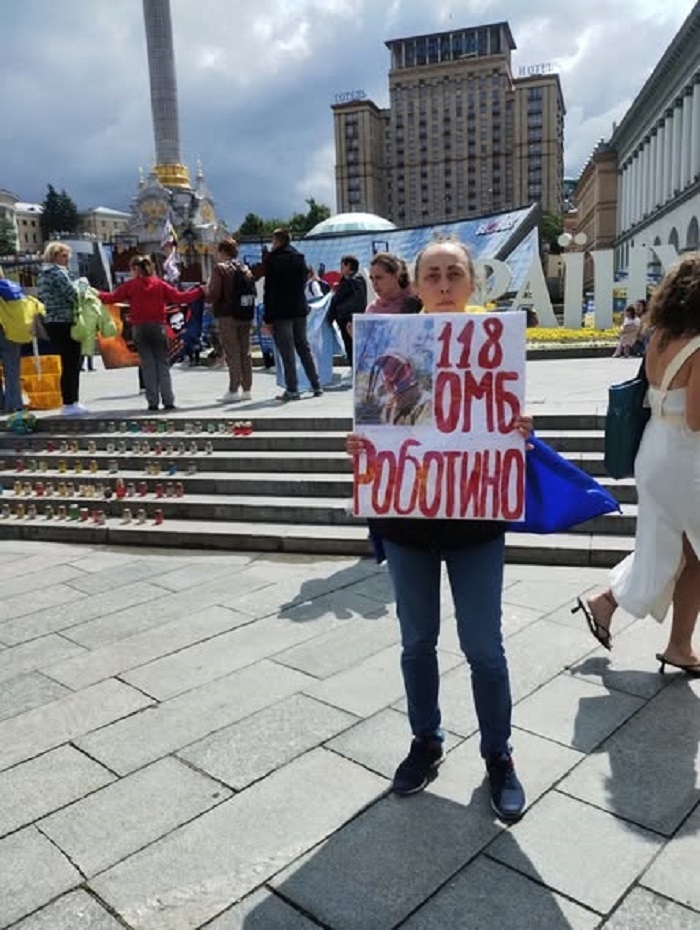 Ніна Фадєєва на акції у Києві