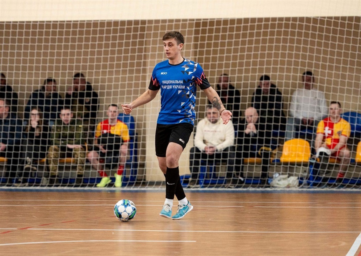 Богдан Бедюк у формі Національної гвардії України