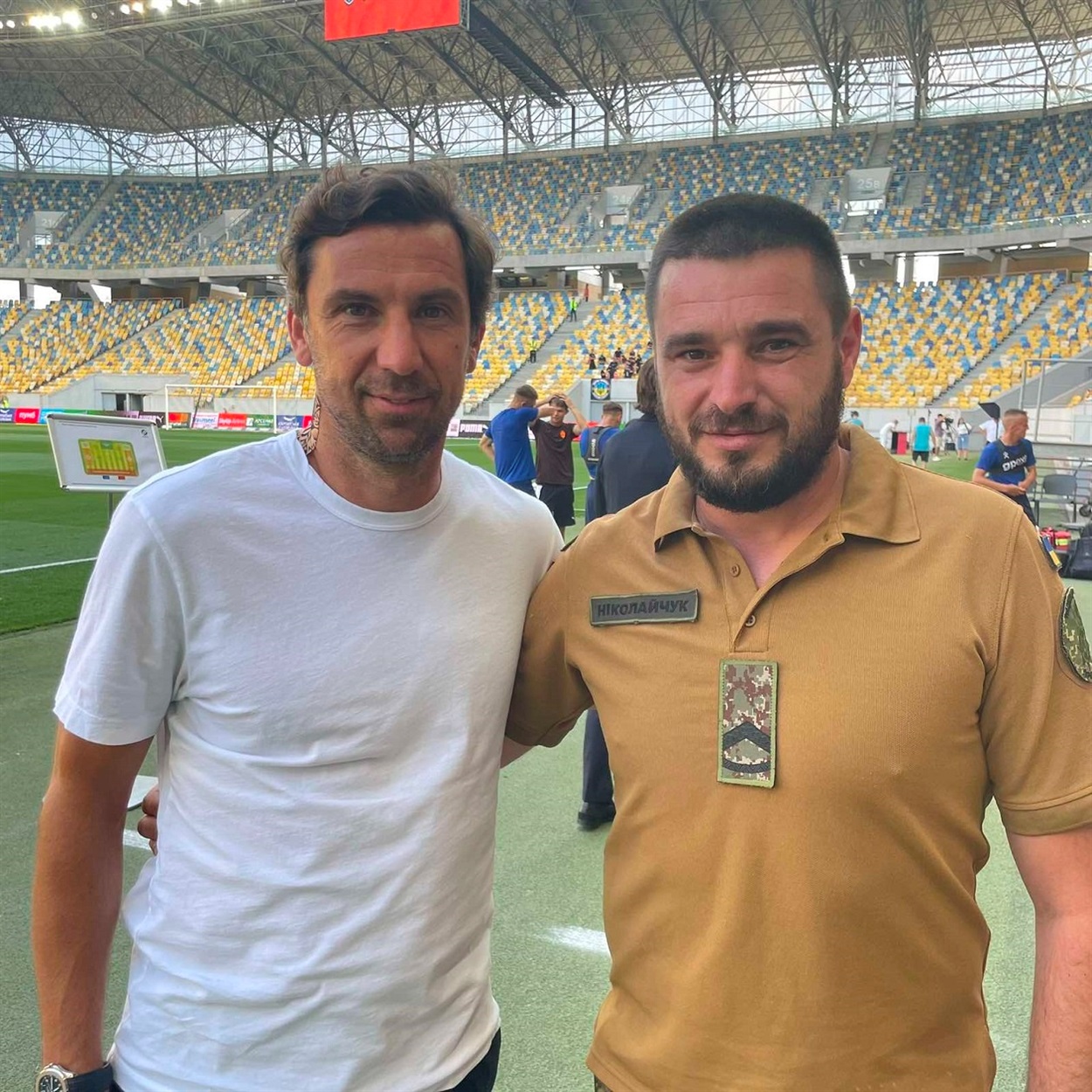 Спортивний директор Шахтаря Дарійо Срна та Віталій Ніколайчук